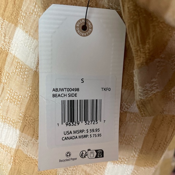 Women’s Billabong Beach Side Shirt NWT - Picture 4 of 4